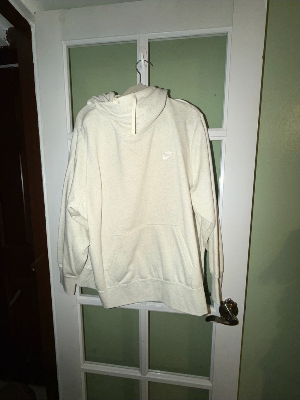 Nike Women’s Mockneck Cream Hoodie Pullover
